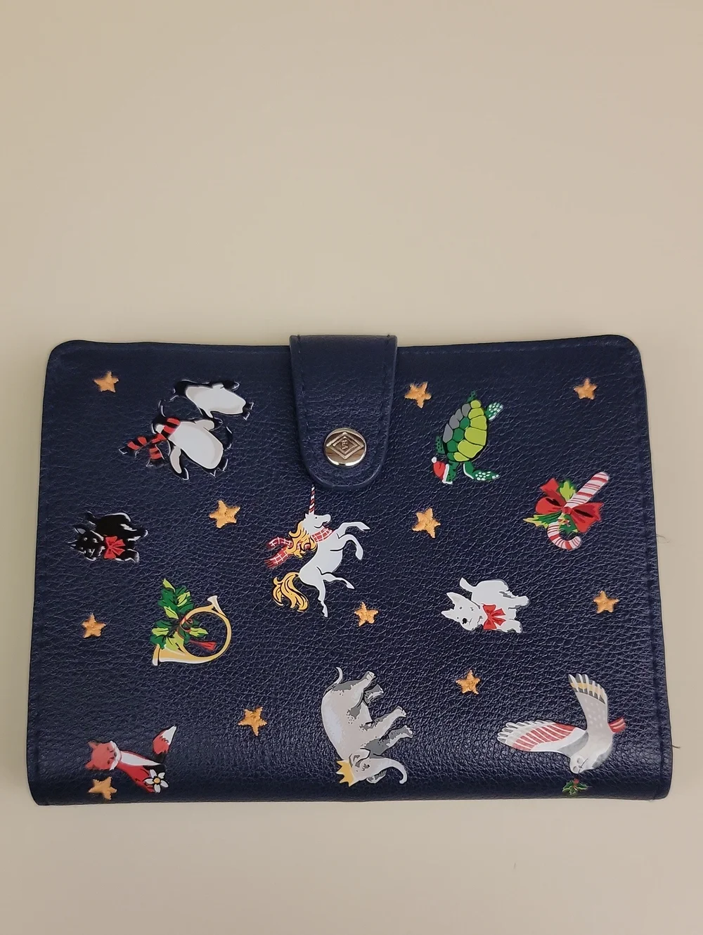VERA BRADLEY RFID PASSPORT WALLET IN SNO GLOBE MOTIFS